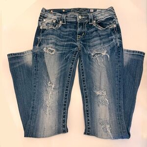 Miss Me Distressed Bootcut Jeans